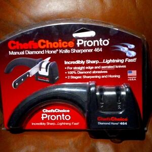 KNIFE SHARPENER (GIFT?) UNOPENED SEALED-CHEFS CHOICE PRONTO about $80 VALUE